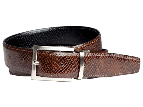 Reversible (Snake print) Belt with Pull and Twist Buckle (1500)