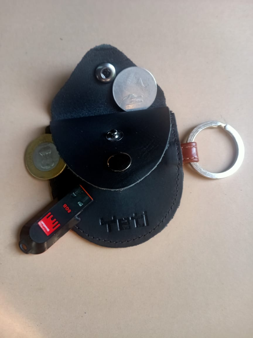 Die-cut Key chains with Two Pockets