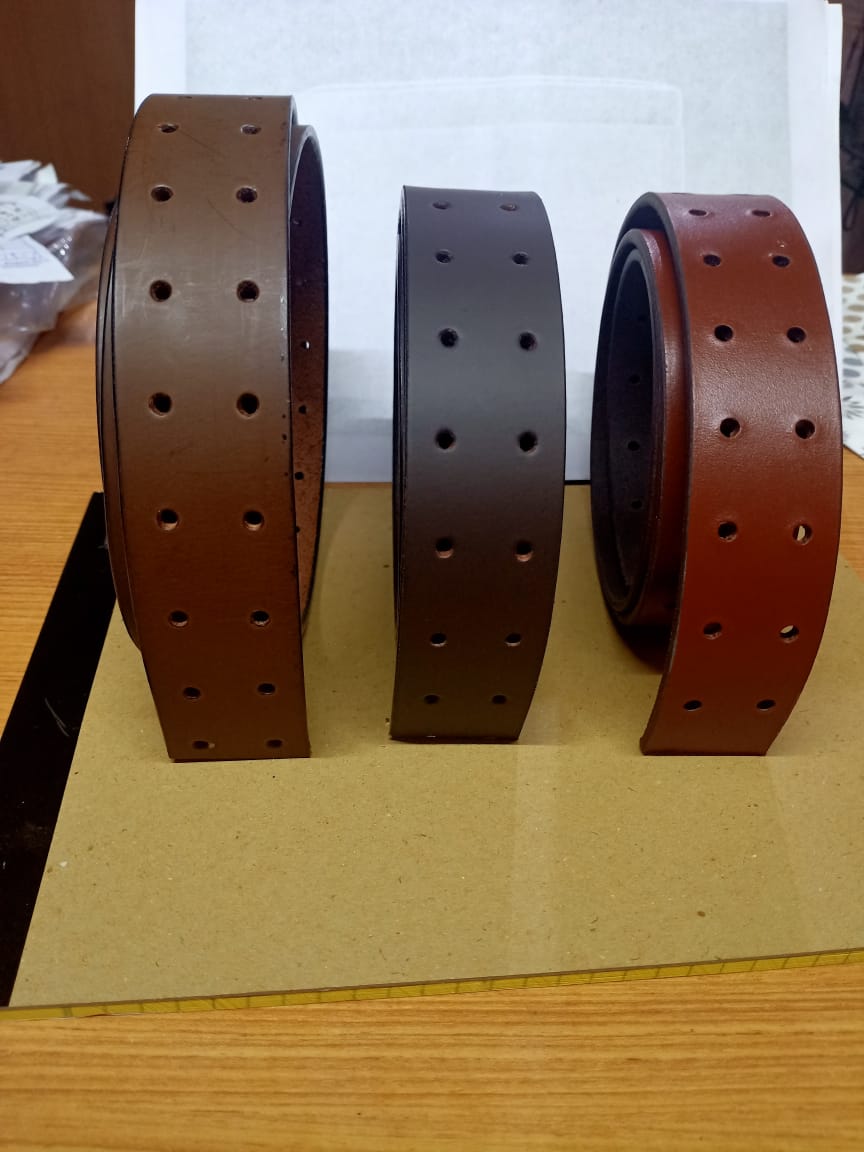 1.50" Double Prong Belt with Brass Roller Buckle (1509)