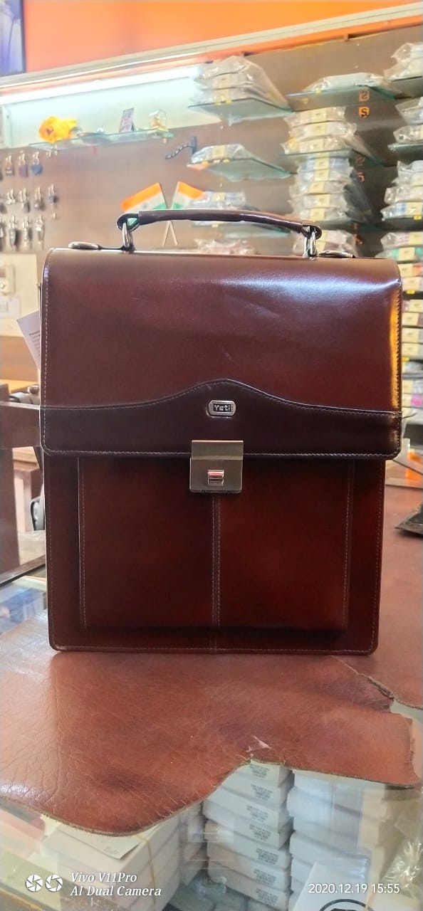 Atul Shoulder Bag With Combination Lock - Congac and Brown (9102)